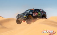 Nani Roma, al volante del Borgward BX7 DKR Evo 4x4, durante el Rally Dakar 2020.