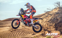 Luciano Benavides, a los mandos de su KTM 450 Rally, durante el Rally Dakar 2020.