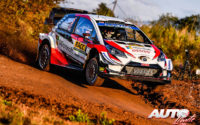 Kris Meeke, al volante del Toyota Yaris WRC, durante el Rally de España 2019, puntuable para el Campeonato del Mundo de Rallies WRC.