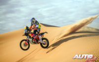 Matthias Walkner, a los mandos de su KTM 450 Rally, durante el Rally Dakar 2020.