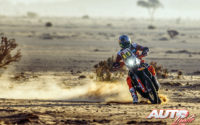 Luciano Benavides, a los mandos de su KTM 450 Rally, durante el Rally Dakar 2020.
