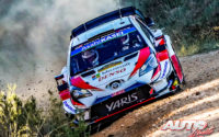 Kris Meeke, al volante del Toyota Yaris WRC, durante el Rally de España 2019, puntuable para el Campeonato del Mundo de Rallies WRC.