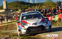 Jari-Matti Latvala, al volante del Toyota Yaris WRC, durante el Rally de España 2019, puntuable para el Campeonato del Mundo de Rallies WRC.