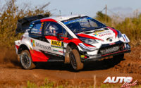 Kris Meeke, al volante del Toyota Yaris WRC, durante el Rally de España 2019, puntuable para el Campeonato del Mundo de Rallies WRC.