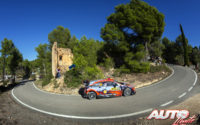 Dani Sordo, al volante del Hyundai i20 Coupé WRC, durante el Rally de España 2019, puntuable para el Campeonato del Mundo de Rallies WRC.