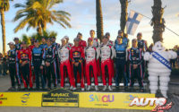 Reunión de pilotos y copilotos WRC durante el Rally de España 2019.