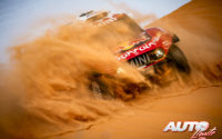 Stéphane Peterhansel, al volante del MINI John Cooper Works Buggy 4x2, durante el Rally Dakar 2020.