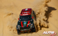 Orlando Terranova, al volante del MINI John Cooper Works Rally 4x4, durante el Rally Dakar 2020.