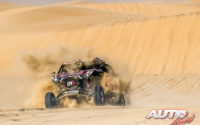 Blade Hildebrand, al volante del Overdrive OT3 SSV 4x2, durante el Rally Dakar 2020.