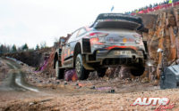Ott Tänak, al volante del Hyundai i20 Coupé WRC, durante el Rally de Suecia 2020, puntuable para el Campeonato del Mundo de Rallies WRC.