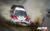 Kalle Rovanperä, al volante del Toyota Yaris WRC, durante el Rally de Suecia 2020, puntuable para el Campeonato del Mundo de Rallies WRC.