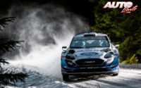 Teemu Suninen, al volante del Ford Fiesta WRC, durante el Rally de Suecia 2020, puntuable para el Campeonato del Mundo de Rallies WRC.