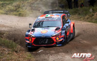 Craig Breen, al volante del Hyundai i20 Coupé WRC, durante el Rally de Suecia 2020, puntuable para el Campeonato del Mundo de Rallies WRC.