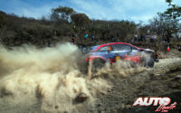 Dani Sordo, al volante del Hyundai i20 Coupé WRC, durante el Rally de México 2020, puntuable para el Campeonato del Mundo de Rallies WRC.