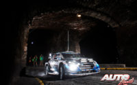 Teemu Suninen, al volante del Ford Fiesta WRC, durante el Rally de México 2020, puntuable para el Campeonato del Mundo de Rallies WRC.