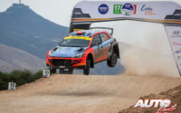 Nikolay Gryazin, al volante del Hyundai NG i20 R5 WRC2, durante el Rally de México 2020, puntuable para el Campeonato del Mundo de Rallies WRC 2.