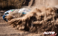 Esapekka Lappi, al volante del Ford Fiesta WRC, durante el Rally de México 2020, puntuable para el Campeonato del Mundo de Rallies WRC.