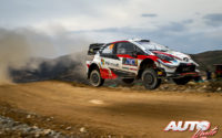 Kalle Rovanperä, al volante del Toyota Yaris WRC, durante el Rally de México 2020, puntuable para el Campeonato del Mundo de Rallies WRC.