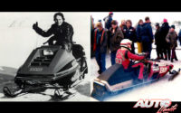 El primer contacto de Gilles Villeneuve con la velocidad fue a través de las motos de nieve, obteniendo el título de Campeón de Québec en 1973 y conquistando el título de Campeón del Mundo de motos de nieve al año siguiente.
