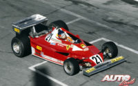 Al volante de un Ferrari 312 T2B, Gilles Villeneuve debutaba en el equipo Ferrari en el GP de Canadá de 1977, abandonando a escasas vueltas del final de carrera.