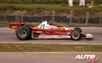 Al volante de un Ferrari 312 T2B, Gilles Villeneuve debutaba en el equipo Ferrari en el GP de Canadá de 1977, abandonando a escasas vueltas del final de carrera.