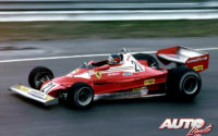Al volante de un Ferrari 312 T2B, Gilles Villeneuve debutaba en el equipo Ferrari en el GP de Canadá de 1977, abandonando a escasas vueltas del final de carrera. Durante los entrenamientos pudo probar también su nuevo coche sobre asfalto mojado.