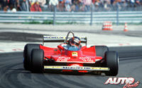Gilles Villeneuve, al volante del Ferrari 312 T4, durante el GP de Francia de 1979, disputado en el circuito de Dijon-Prenois.