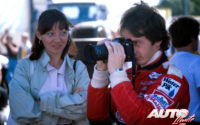 Gilles Villeneuve, junto a su esposa, Joann Barthe, durante uno de los Grandes Premios del Campeonato del Mundo de Fórmula 1 de 1978.