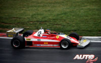 Gilles Villeneuve, al volante de su Ferrari 312 T3, durante uno de los Grandes Premios del Campeonato del Mundo de Fórmula 1 de 1978.