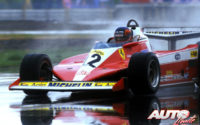 Gilles Villeneuve, al volante de su Ferrari 312 T3, durante uno de los Grandes Premios del Campeonato del Mundo de Fórmula 1 de 1978.