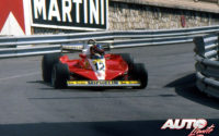 Gilles Villeneuve, al volante del Ferrari 312 T3, durante el GP de Mónaco de 1978, disputado en el circuito urbano de Montecarlo.