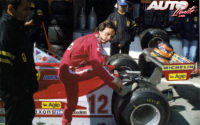 Gilles Villeneuve, junto a su Ferrari 312 T3, durante el GP de España de 1978, disputado en el circuito del Jarama.