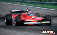 Gilles Villeneuve, al volante del Ferrari 312 T4, durante el GP de Bélgica de 1979, disputado en el circuito de Zolder.