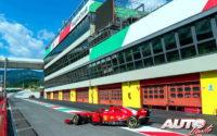Sebastian Vettel durante una jornada de pruebas en el circuito de Mugello, propiedad de Ferrari.