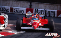 Gilles Villeneuve, al volante del Ferrari 126 CK, durante el GP de Mónaco de 1981, disputado en el circuito urbano de Montecarlo.