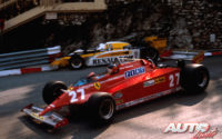 Gilles Villeneuve, al volante del Ferrari 126 CK, durante el GP de Mónaco de 1981, disputado en el circuito urbano de Montecarlo.