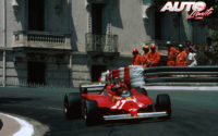 Gilles Villeneuve, al volante del Ferrari 126 CK, durante el GP de Mónaco de 1981, disputado en el circuito urbano de Montecarlo.