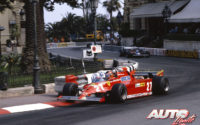 Gilles Villeneuve, al volante del Ferrari 126 CK, durante el GP de Mónaco de 1981, disputado en el circuito urbano de Montecarlo.