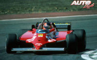 Gilles Villeneuve, al volante del Ferrari 126 CK, obtenía una apretada victoria en el GP de España de 1981, disputado en el circuito del Jarama.