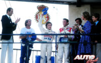 Gilles Villeneuve, al volante del Ferrari 126 CK, obtenía una apretada victoria en el GP de España de 1981, disputado en el circuito del Jarama. En el podio estuvo acompañado por Jacques Laffite (Ligier) y John Watson (McLaren).