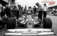 Gilles Villeneuve, en el cockpit del Ferrari 126 CK, durante el GP de Alemania de 1981, disputado en el circuito de Hockenheim.