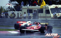 Gilles Villeneuve, al volante del Ferrari 126 CK, durante el GP de Canadá de 1981, disputado en el circuito Isla de Notre Dame (Montreal).