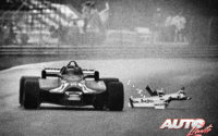 Gilles Villeneuve, al volante del Ferrari 126 CK, durante el GP de Canadá de 1981, disputado en el circuito Isla de Notre Dame (Montreal).