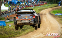 Craig Breen, al volante del Hyundai i20 Coupé WRC, durante el Rally de Estonia 2020, puntuable para el Campeonato del Mundo de Rallies WRC.