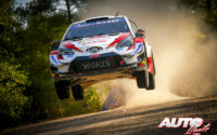 Kalle Rovanperä, al volante del Toyota Yaris WRC, durante el Rally de Turquía 2020, puntuable para el Campeonato del Mundo de Rallies WRC.
