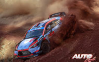 Pierre-Louis Loubet, al volante del Hyundai i20 Coupé WRC, durante el Rally de Turquía 2020, puntuable para el Campeonato del Mundo de Rallies WRC.