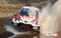 Sébastien Ogier, al volante del Toyota Yaris WRC, durante el Rally de Turquía 2020, puntuable para el Campeonato del Mundo de Rallies WRC.