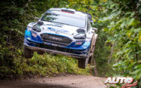 Esapekka Lappi, al volante del Ford Fiesta WRC, durante el Rally de Estonia 2020, puntuable para el Campeonato del Mundo de Rallies WRC.