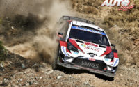 Sébastien Ogier, al volante del Toyota Yaris WRC, durante el Rally de Turquía 2020, puntuable para el Campeonato del Mundo de Rallies WRC.