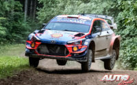 Craig Breen, al volante del Hyundai i20 Coupé WRC, durante el Rally de Estonia 2020, puntuable para el Campeonato del Mundo de Rallies WRC.